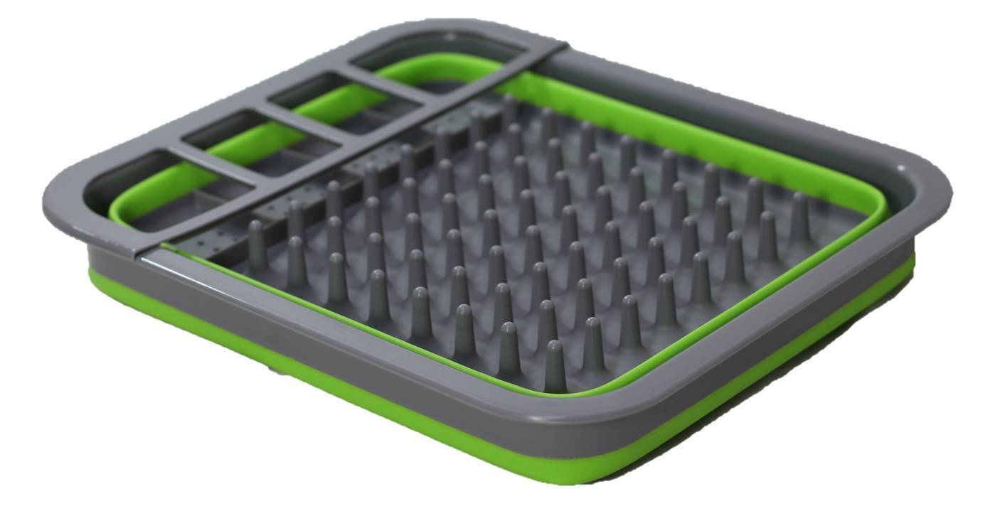 COLLAPSIBLE DISH DRAINER - GREEN