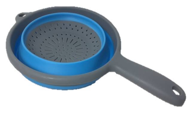 BUDGET COLLAPSIBLE COLANDER WITH HANDLE