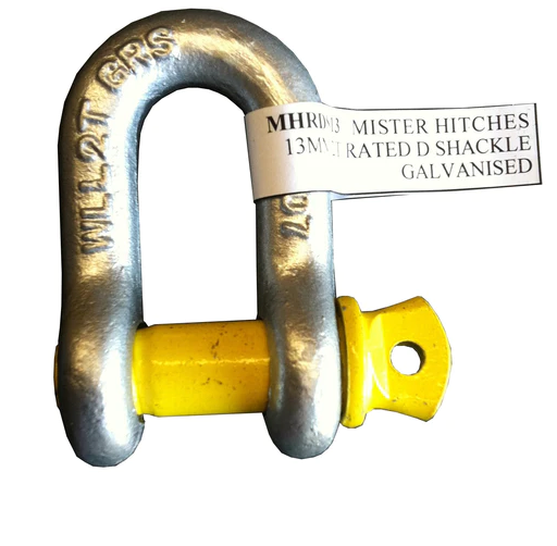D-SHACKLE 13MM STAMPED AND RATED S GRADE