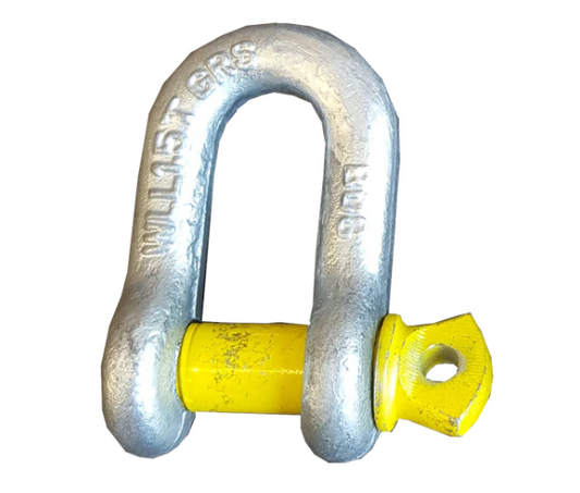 D-SHACKLE 11MM STAMPED AND RATED S GRADE